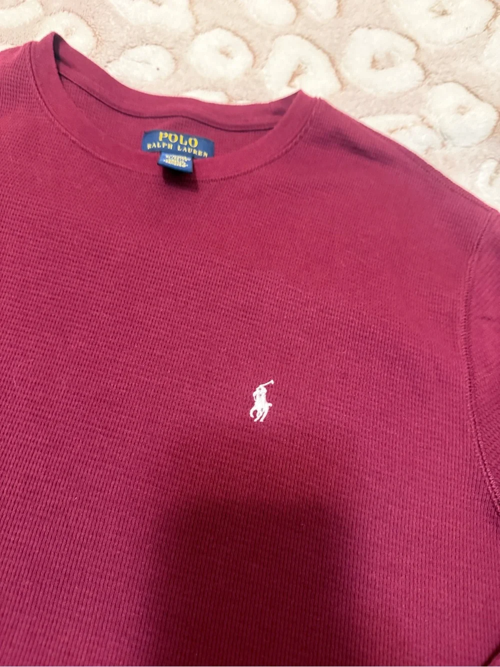Polo by Ralph Lauren Long-Sleeve Crewneck Shirt - Wine